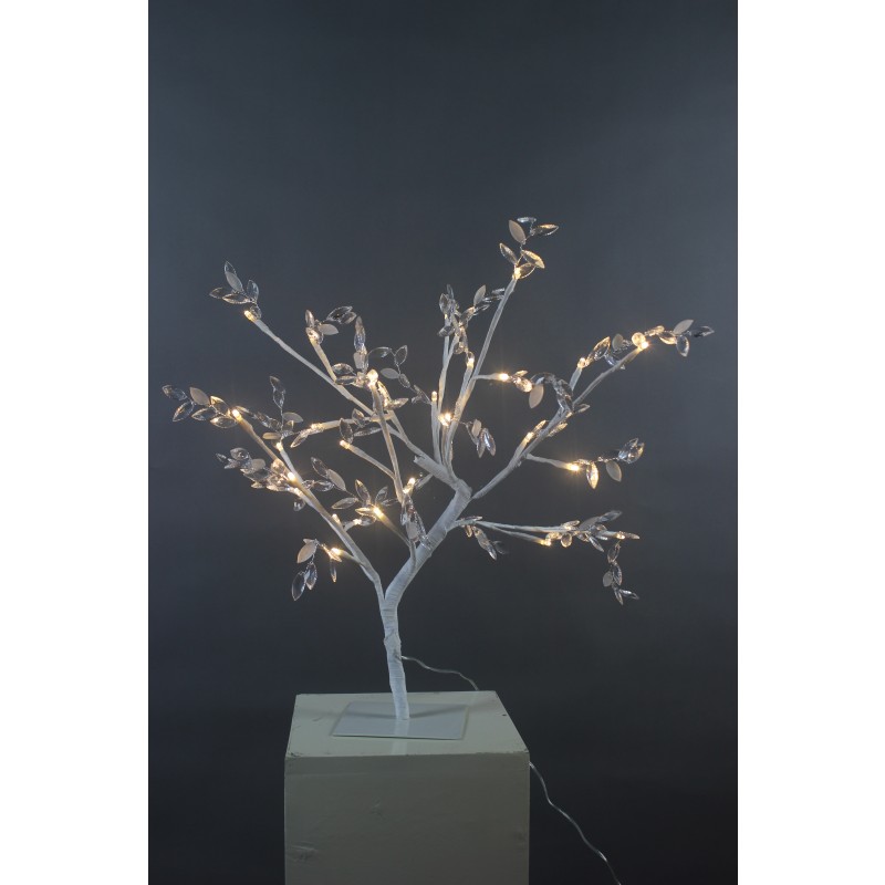 LED Lichterbaum mit Kirschblüten und 32 warmweißen LEDs, 45 cm hoch