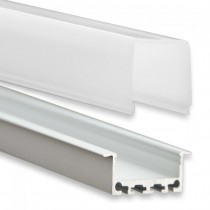 PN5 Regor C3 Aluminium Profil f. LED Streifen 2m + Abdeckung Opal