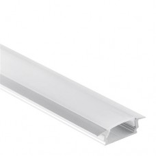 PL8 Subra Aluminium Profil f LED Streifen 1m/2m + Abdeckung opal/klar